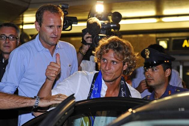 Gc Linate (Mi) 29 08 2011 Diego Forlan (Inter Mailand) 