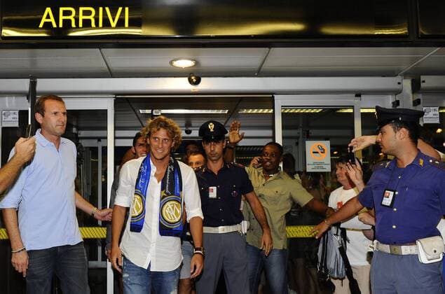 Gc Linate (Mi) 29 08 2011 Diego Forlan (Inter Mailand) 
