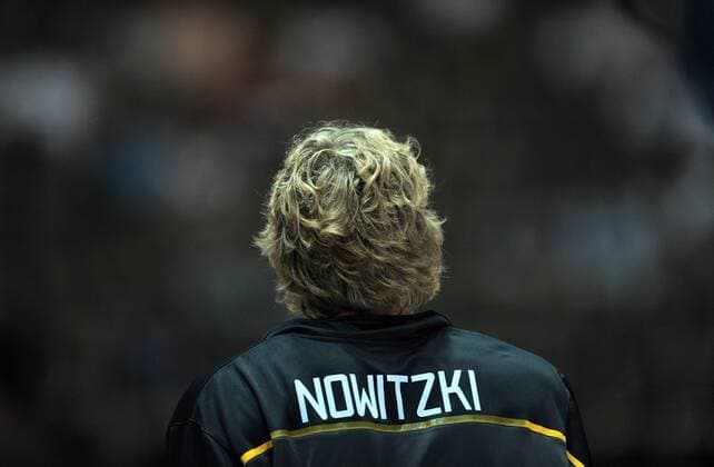 Basketball Nationalmannschaft 2011 2012 26.08.2010 Deutschland - Mazedonien Dirk Nowitzki (Deutschland) 