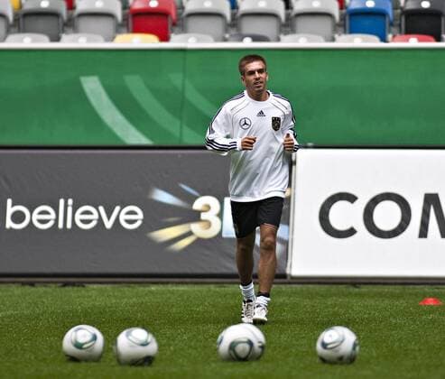 Düsseldorf, 30.08.2011, Training DFB Philipp Lahm (Deutschland)