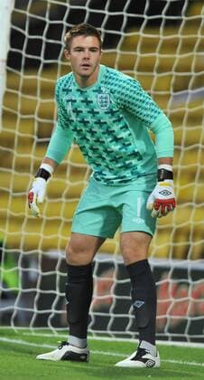 01.09.2011 UEFA Under-21 Championship Qualifier from Vicarage Road. England U21 v Azerbaijan U21. Jack Butland xStevexButlerx  ActionPlus11205183 Content restricted for UK based newspaper