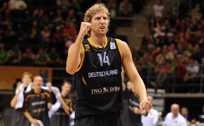 EuroBasket 2022, Historie, Die besten Spieler Europas Basketball Siauliai (LTU) 02.09.2011 Europameisterschaften der Herren Frankreich (FRA) - Deutschland (GER) Dirk Nowitzki (Deutschland, No.14) 