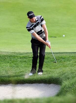 September 4, 2011: Nick Watney chipping a shot at the tenth hole during the third round of the Deutsche Bank Championship at TPC Boston in Norton, Massachusetts. GOLF 2011: Deutsche Bank Championship SEP 04 - ZUMAc04
