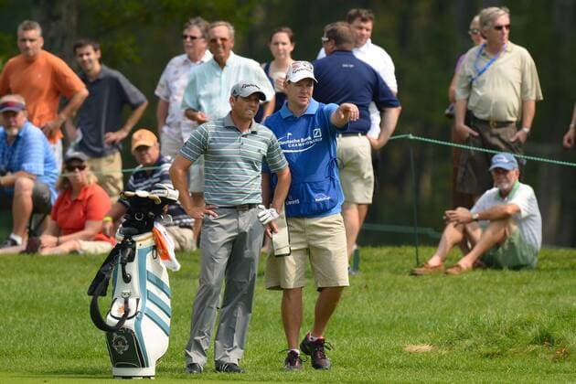 September 4, 2011: Sergio Garcia on the fairway of the first hole during third round action of the Deutsche Bank Championship at TPC Boston in Norton, MA. PGA Golf Herren SEP 04 Deutsche Bank Championship - Third Round Icon287110904179 EDITORIAL USE ONLY