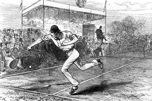 Wimbledon: the Rev J T Hartley, a Yorkshire vicar. The Encyclopedia of Tennis page 348. Local Caption !AUFNAHMEDATUM GESCHÄTZT! UnitedArchives0638121