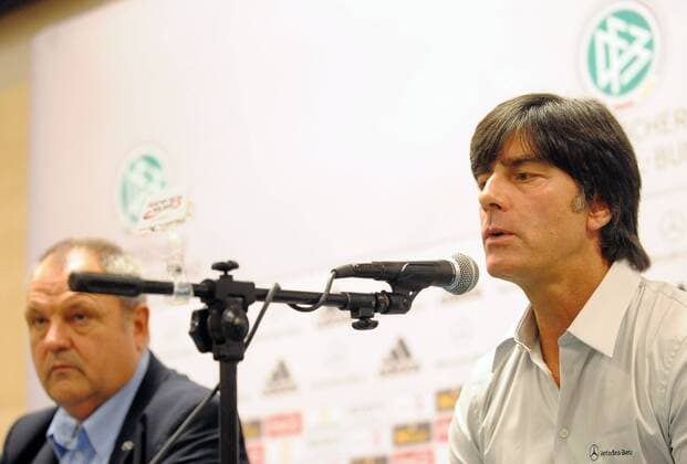 05.09.2011 GDANSK PILKA NOZNA N Z JOACHIM LÖW Press conference before the game the football team of Germany and Polish. Friendly Match, soccer  20110905nb017