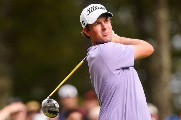 Sept. 5, 2011 - Norton, Massachusetts, U.S - Webb Simpson watches his tee shot on the 12th hole during the final round at the Deutsche Bank Championship at the TPC Boston. Simpson won the tournament after 2 playoff holes. He finished the weekend at 15 under par and currently is in first place in the FedEx Cup standings. PGA Golf Herren 2011 - Sept 5 - Deutsche Bank Championship - Final Round - ZUMAq39