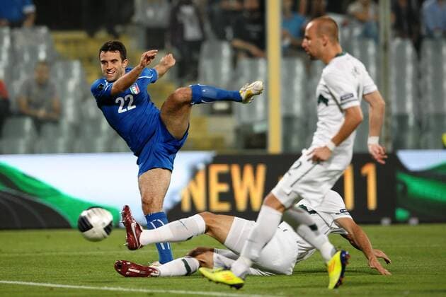 Giuseppe Rossi, Italia Firenze 6 9 2011 Stadio Artemio Franchi, Football 2011 Italien - Slowenien, Qualifikation Euro - andreaxstaccioli