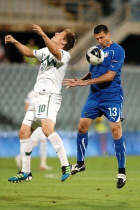 Valter BIRSA, Slovenia - Thiago MOTTA, Italia Firenze 6 9 2011 Stadio Artemio Franchi, Football 2011 Italien - Slowenien, Qualifikation Euro - andreaxstaccioli
