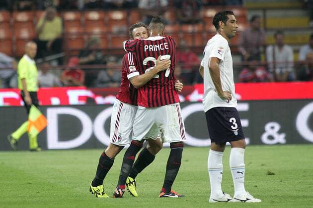 ANTONIO CASSANO und KEVIN PRINCE BOATENG (AC Mailand)
