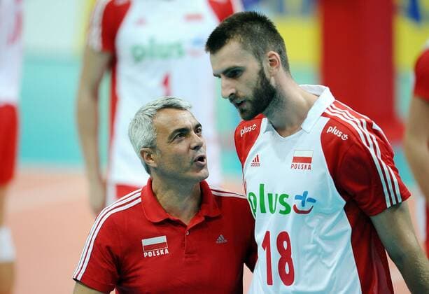 10.09.2011 PRAG 2011 CEV MEN VOLLEYBALL EUROPEAN CHAMPIONSHIP POLAND VS. GERMANY GAME N Z ANDREA ANASTASI (TRENER, HEAD COACH) MARCIN MOZDZONEK  20110910LUK152