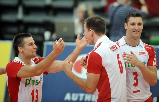 10.09.2011 PRAG 2011 CEV MEN VOLLEYBALL EUROPEAN CHAMPIONSHIP POLAND VS. GERMANY GAME N Z MICHAL KUBIAK BARTOSZ KUREK PIOTR GRUSZKA  20110910LUK154