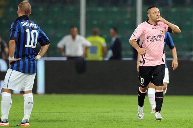 US Palermo - Inter Mailand, Fabrizio Miccoli 