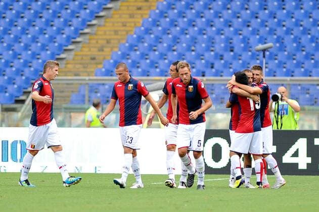 Serie A - Lazio Rom - Genoa CFC 1893 (FC) - Torjubel Genua - xHOCHxZWEIxxItalyxPhotoxPressx 