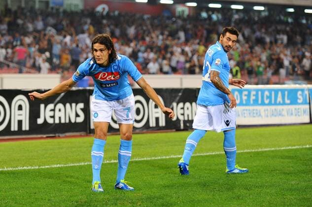 Cavani Edinson ( Napoli ), Napoli, SSC Napoli - AC Milan, Serie A TIM 2011 12