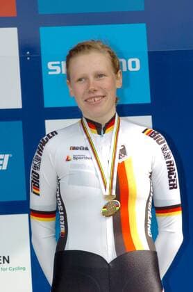 2011, World Championships Junior women cronometro, 2011, Mieke Kröger (GER), Copenaghen  o0 Siegerehrung