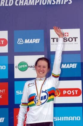 2011, World Championships Junior women cronometro, 2011, champion Jessica Allen (Australia), Copenaghen  o0 Siegerehrung Sieg, Sieger Weltmeister