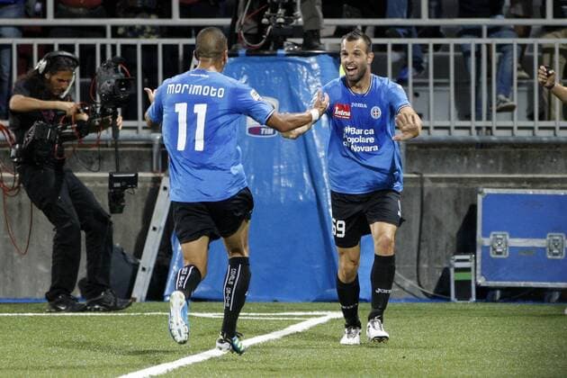 Esultanza di Riccardo Meggiorini - Serie A Novara Calcio vs. Inter Mailand PaoloXNucci