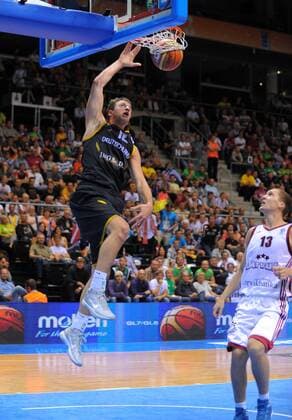 EuroBasket 2022, DBB, Historie, EM - Historie Basketball Siauliai (LTU) 05.09.2011 Europameisterschaften der Herren Lettland (LAT) - Deutschland (GER) Philipp Schwethelm (Deutschland, No.10)
