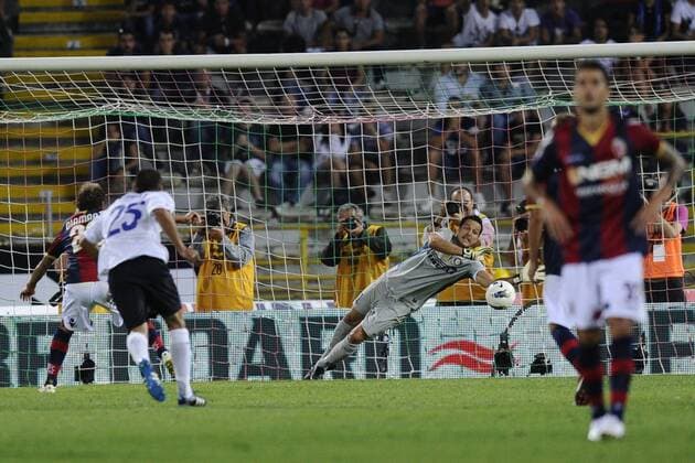 Bologna 24 09 2011 - campionato di calcio serie A Bologna FC - Inter Mailand; gol Alessandro Diamanti 