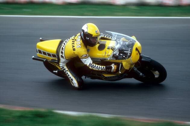 Kenny Roberts (USA Yamaha) Motorsport Grand Prix Herren WM 1980, Motorrad, 500ccm 500er er Vdia Einzelbild Assen