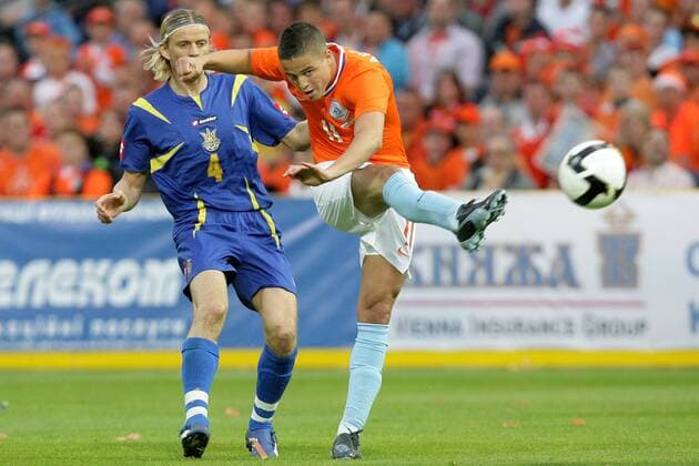 Ibrahim Afellay (R),Anatoliy Tymoschuk (L) Holland,Ukraine Friendly 2007 2008 xVIxJeroenxPutmansxIVx 379881