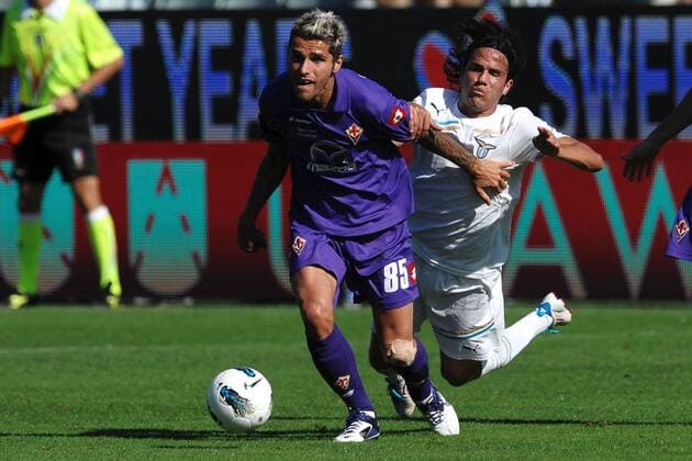 Valon BEHRAMI Fiorentina, GONZALEZ Lazio - 02 10 2011 Serie A 2011 2012 ACF Fiorentina vs. Lazio Rom - andreaxstaccioli