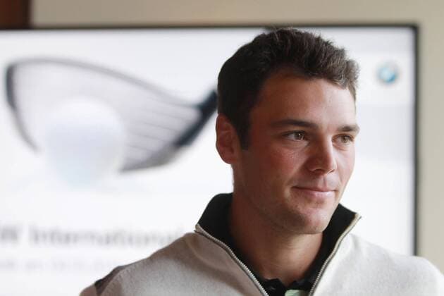 Martin Kaymer zu Besuch in Stommeln auf dem Golfplatz Gut Lärchenhof im Rahmen der Auftaktveranstaltung BMW International Open (Vorschau Juni 2012)