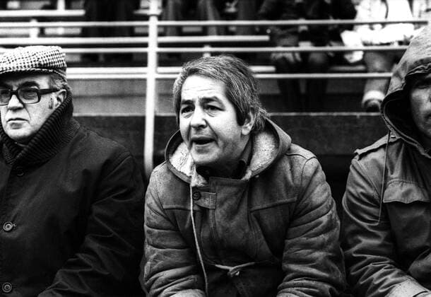 Fußball, Trainerhistorie KSV Hessen Kassel von 1964 bis heute Fußball, Trainerhistorie, FSV Frankfurt Trainer Heinz Baas (SC Freiburg) enttäuscht Aufnahmedatum geschätzt