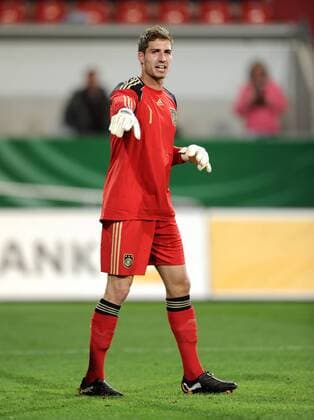 FUSSBALL INTERNATIONAL Länderspiel U 21 06.10.2011 Deutschland - Bosnien Herzegowina Torwart Kevin Trapp (Deutschland) 