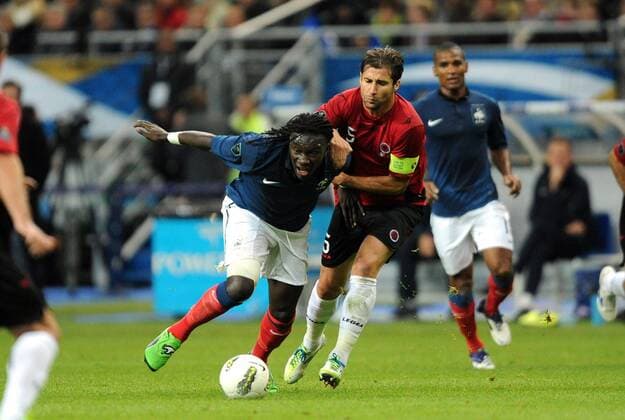 Bafetimbi GOMIS (FRA) - Lorik CANA (ALB) - Stade de France - Qualifications EURO 2011 - Football : France Albania - 07 10 2011 AnthonyBIBARD  Paris St Denis