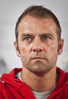 Düsseldorf, 09.10.2011, Pressekonferenz Assistenz-Trainer Hans-Dieter Flick (Deutschland) mm Hansi