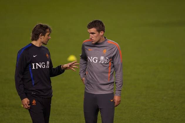 (L-R) assistant trainer Philip Cocu of Holland,Kevin Strootman of Holland Karel Delvoye xVIxxIVx 401992