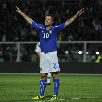 Pescara, Italien - Nordirland, Antonio Cassano 