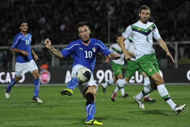 Pescara, Italien - Nordirland, gol Antonio Cassano 