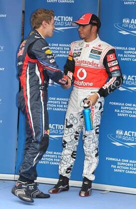 formula 1 GP, Korea in Yeongam 15.10.11, Sebastian Vettel, Red Bull Racing, Lewis Hamilton, McLaren Mercedes, Pole,