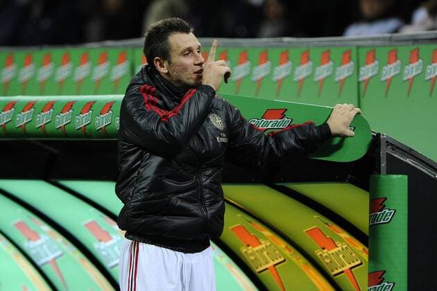 Milano 15 10 2011 - serie A AC Milan - US Palermo: Antonio Cassano 