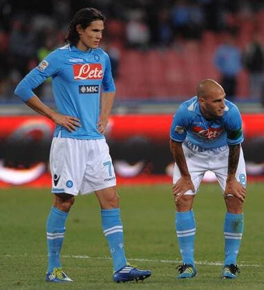 15 10 2011 - serie A SSC Neapel - FC Parma: Edinson Cavani-Paolo Cannavaro 