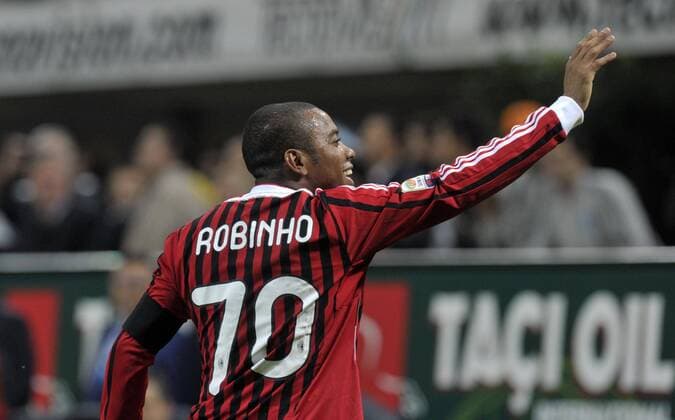 Serie A 2011 2012 AC Milan - US Palermo: Robinho xHOCHxZWEIx xItalyxPhotoxPressx 