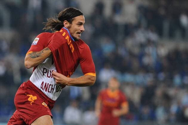 Esultanza di Osvaldo (Roma) dopo il gol Lazio Roma vs AS Roma Serie A AntoniettaxBaldassarre