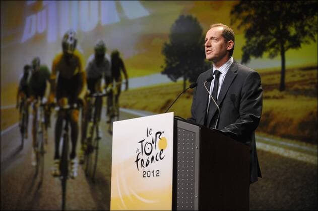 Christian Prudhomme ( Directeur du Tour de France ) Präsentation der Tour de France 2012 - Palais des Congres de Paris - 18.10.2011 - xPhotoNewsx 