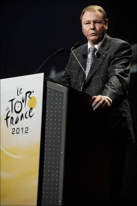 Andre Gilles ( President du College provincial de Liege ) Präsentation der Tour de France 2012 - Palais des Congres de Paris - 18.10.2011 - xPhotoNewsx 