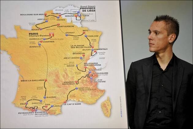 Philippe Gilbert ( BEL ) Präsentation der Tour de France 2012 - Palais des Congres de Paris - 18.10.2011 - xPhotoNewsx 