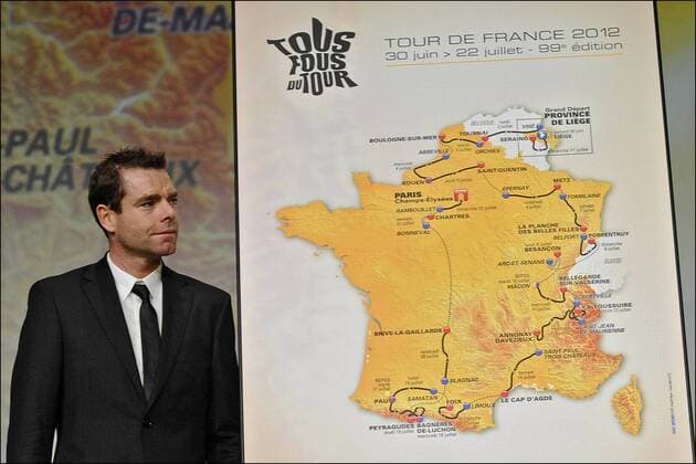 Cadel Evans ( AUSTRALIA ) Präsentation der Tour de France 2012 - Palais des Congres de Paris - 18.10.2011 - xPhotoNewsx 