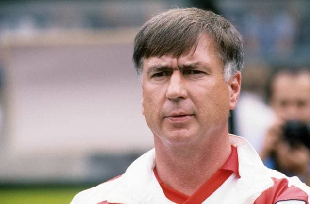 Trainer Sepp Piontek (Dänemark) EM 1992 Nationalteam Training Porträt Aufnahmedatum geschätzt