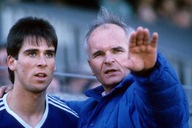 Trainer Horst Franz (FC Schalke 04) o0 GER 1. BL Aufnahmedatum geschätzt Aufmacher