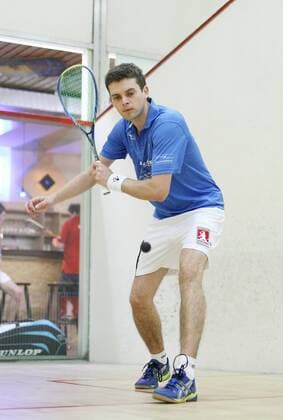 Squash Bundesliga SI Stuttgart 21.10.11 Insel Moritz Dahmen ( Insel Stuttgart )