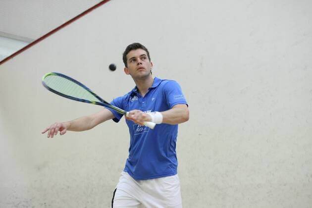 Squash Bundesliga SI Stuttgart 21.10.11 Insel Moritz Dahmen ( Insel Stuttgart )