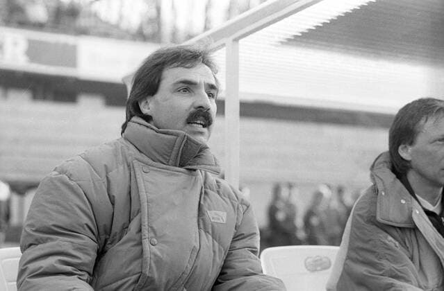 Fußball, Trainerhistorie, Wuppertaler SV Trainer Karlheinz Höfer (1. FC Union Solingen) enttäuscht Aufnahmedatum geschätzt