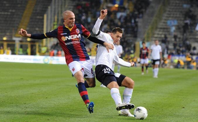 Miroslav KLOSE (Lazio), Andrea RAGGI (Bologna), Bologna FC - Lazio Rom allexsabba